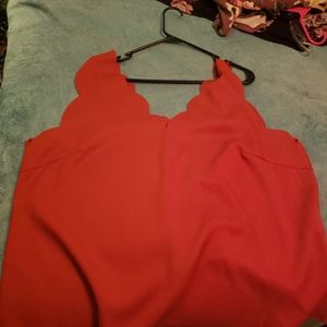 SHEIN Tops - Scalloped orange tank top SHEIN Tops - Scalloped orange tank top